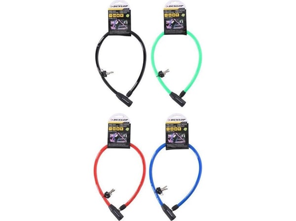 Dunlop antityverikabel/lenke til sykkel (blå)