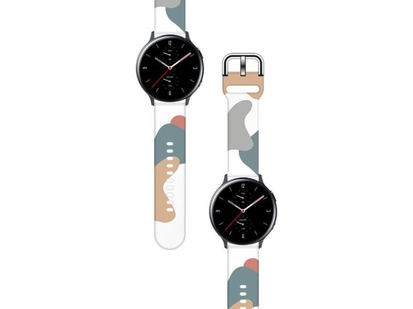 Strap Moro til Samsung Galaxy Watch 40 / 41 / 42 / 43 / 44 mm - silikon reim til klokke (mønster 2)