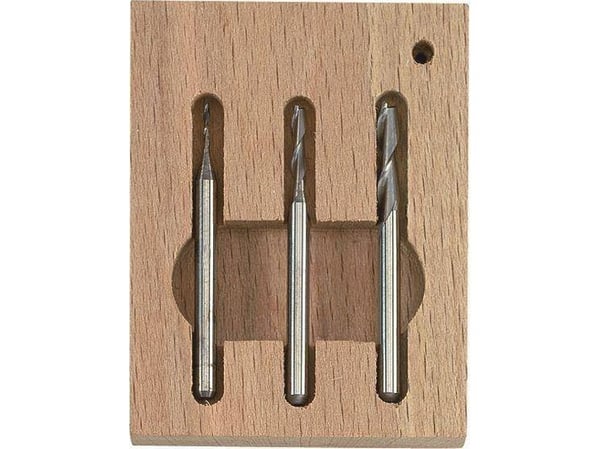 Proxxon 27116, Roterende fresestål, Aluminium, Messing, Metall, Plast, Stål, 3 mm, Sort, Sølv, Gult