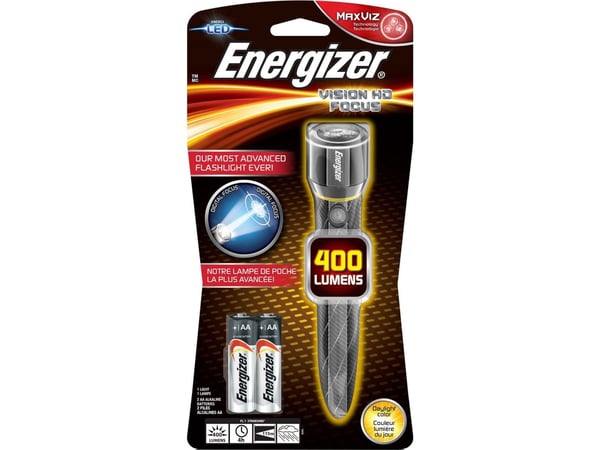 Energizer Vision HD Metal 2AA LED (RGB) taskulamppu paristokäyttöinen 3,5 h 96,67 g