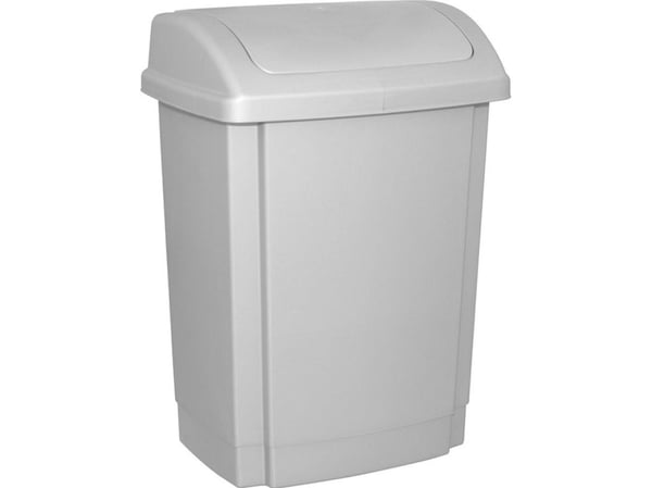 Avfallskärl Office Products tipphandtag grå (19012311-10)