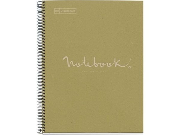 MIQUELRIUS Notatbok MIQUELRIUS NB-1 Følelser, A4, kvadratisk, 80 sider, 90 g, øko-grønn