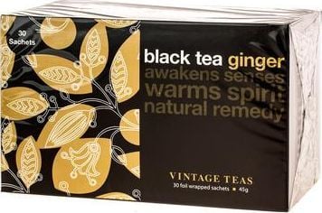 Vintage Teas svart te ingefær - 30 teposer