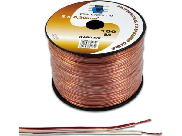 Cabletech kabel Høyttalerkabel 0,2mm