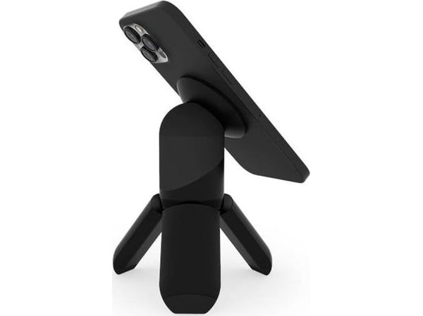 STM MagPod - Kolmijalka jalustalla ja pidikkeellä iPhone MagSafe -mallille (musta)