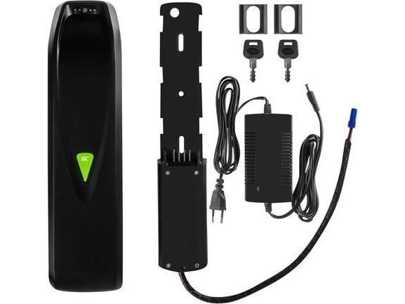 Green Cell PowerMove - Batteri - 36 V, nedrør + AC-strømadapter - Li-Ion - 14.5 Ah - 522 Wh (EC5)