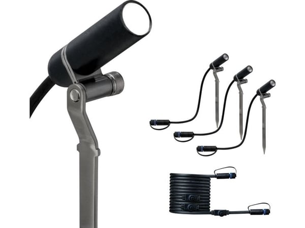 Paulmann Ulkouima Plug &amp; Shine Plantini do rozbudowy 3000K 3x2,5W