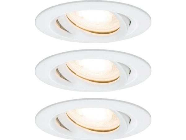 Paulmann 928.98, Indbygget lysplade, GU10, 3 pære(r ), LED, 2700 K, Hvid