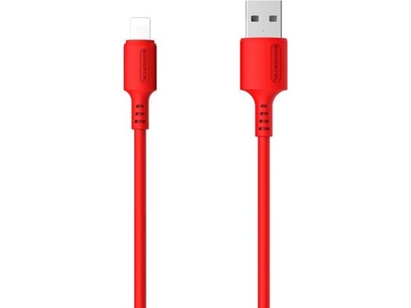 Somostel USB-A - Lightning kaapeli 1,2 m punainen (SMS-BP06 USB - Lightning punainen)