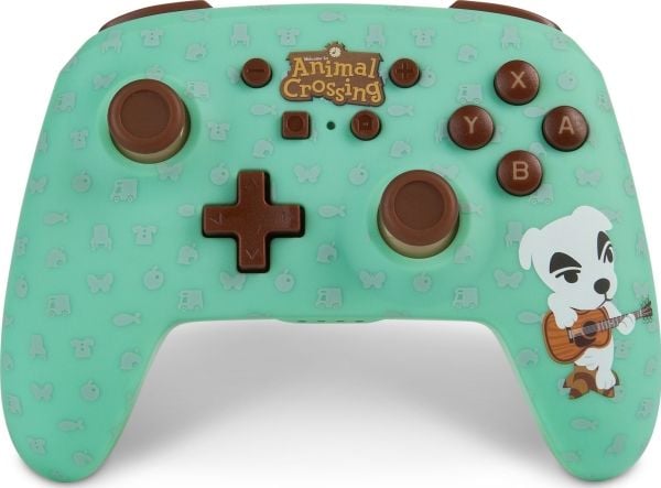 PowerA Animal Crossing, Gamepad, Nintendo Switch, Analog/digital, Trådløs, Bluetooth, Brun, Grønn