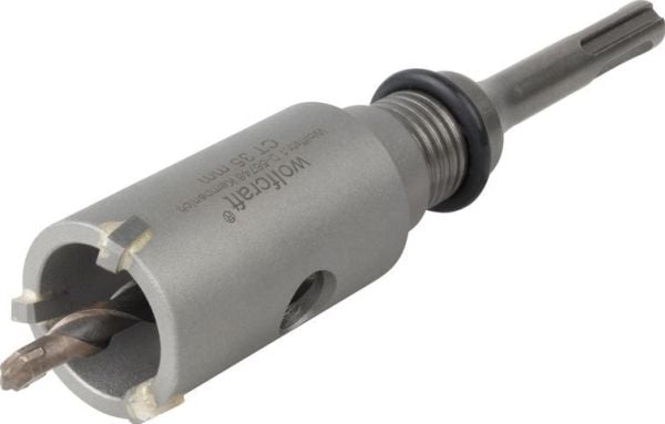 wolfcraft GmbH 5458000, Iskuporakone, Reikäsahanterä, Oikeanpuoleinen kierto, 3,5 cm, 70 mm, Kipsi, Kevytbetoni, Tiili, Kivi, Marmori, Graniitti, B...