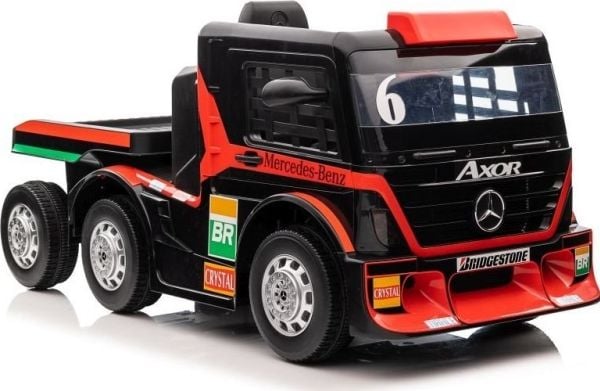 Lean Autot Akku auto Mercedes + perävaunu XMX622B Punainen LCD-näyttö