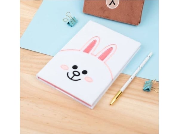 Line Friends plysj-notatbok A5 kaninen Cony