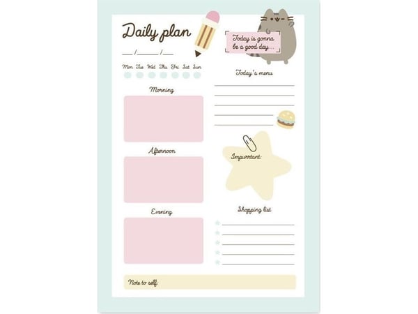 Pusheen Planner dagbøker fra Foodie-kolleksjonen