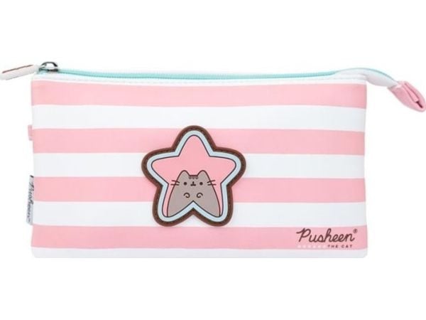 Pusheen pennal - tredelt pennal fra Rose Collection
