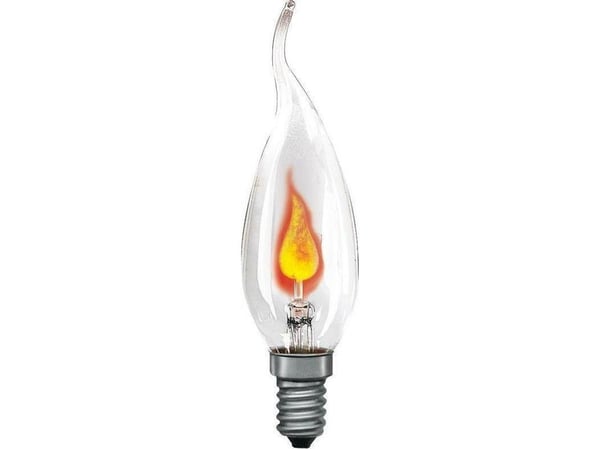 Paulmann Dekorativ kilde Cosylight flamme, gjennomsiktig E14 3W stearinlys