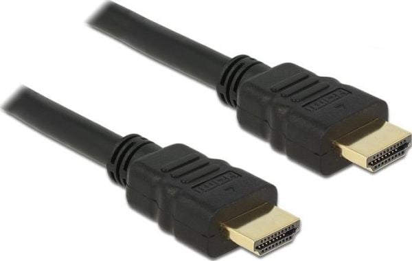 DeLock - Video/lyd/nettverkskabel - HDMI - 28 AWG - HDMI, 19-pinners (M) - HDMI, 19-pinners (M) - 1 m - Svart (84752)