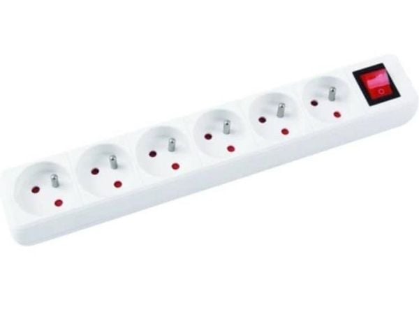 Office Products ylijännitesuoja 6 pistorasiaa 5 m valkoinen (13116541-14)