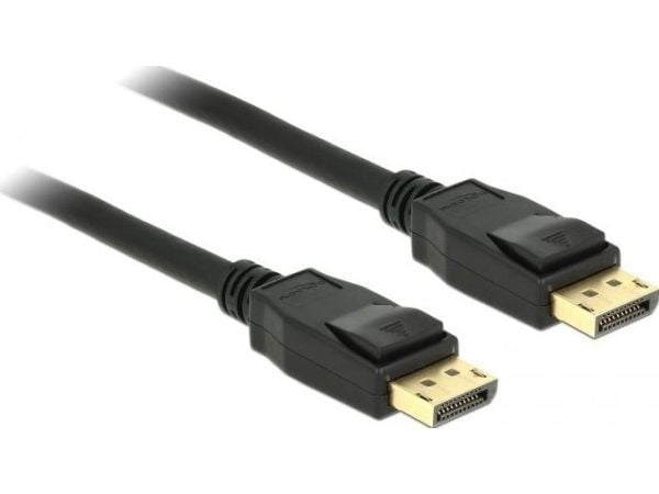 Delock - DisplayPort-kabel - DisplayPort (hann) til DisplayPort (hann) - DisplayPort 1.2a - 50 cm - 4K-støtte - svart