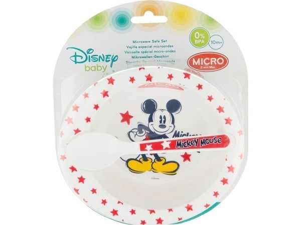 Disney Peliukas Mikis - mikrobølgeovn-sett (skål + skje)