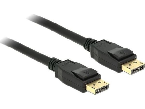 Delock - DisplayPort-kabel - DisplayPort (hann) til DisplayPort (hann) - 1 m - låst - svart