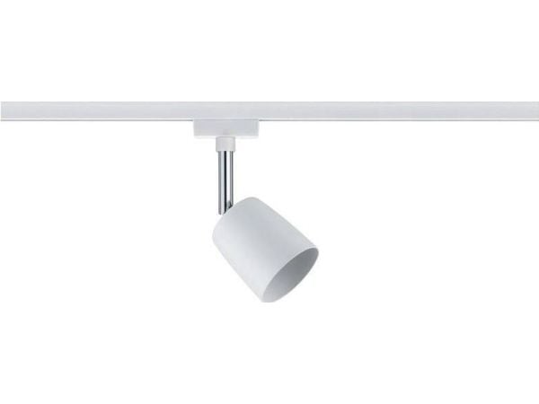 Paulmann 953.36, Spotlight på skinne, 1 ampuller, 230 V, Kromfarget, Hvit