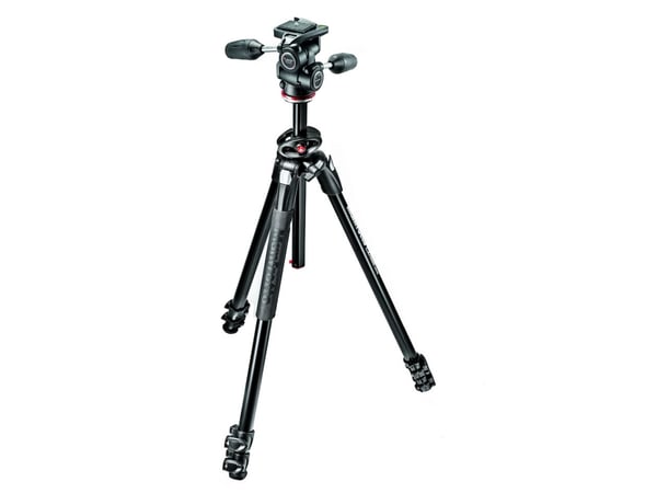 Manfrotto 290 Series MK290DUA3-3W - Tripod - med Manfrotto MH804-3W