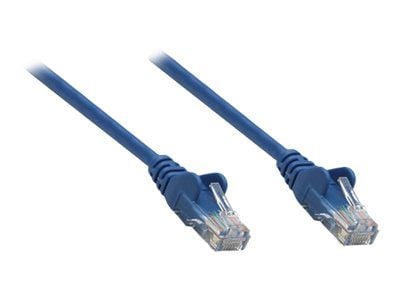 Intellinet Network Patch Cable, Cat5e, 0.5m, Blue, CCA, U/UTP, PVC, RJ45, Gold Plated Contacts, Snagless, Booted, Lifetime Warranty, Polybag - Kobl...