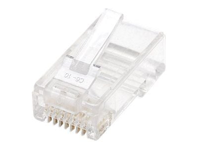 Intellinet RJ45 modulaariset pistokkeet, Cat6, UTP, 2-johtiminen, monisäikeiselle johdolle, 15 µ kullatut koskettimet, 100 kpl - Verkkoliitin - RJ-...