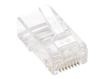 Intellinet RJ45 modulaariset pistokkeet, Cat5e, UTP, 3-piikkinen, kiinteälle johdolle, 15 kullattua koskettinta, 100 kpl - Verkkoliitin - RJ-45 (ur...