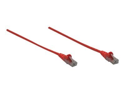 Intellinet Network Patch Cable, Cat6, 2m, Red, CCA, U/UTP, PVC, RJ45, Gold Plated Contacts, Snagless, Booted, Lifetime Warranty, Polybag - Koblings...