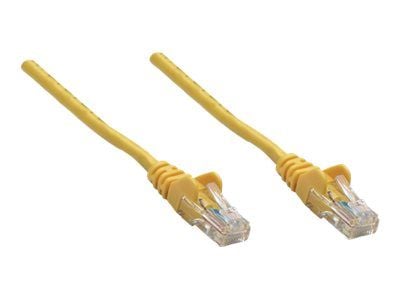 Intellinet Network Patch Cable, Cat5e, 7.5m, Yellow, CCA, U/UTP, PVC, RJ45, Gold Plated Contacts, Snagless, Booted, Lifetime Warranty, Polybag - Ko...