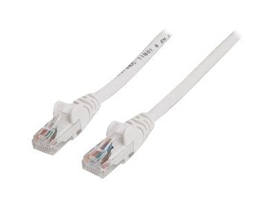 Intellinet - Koblingskabel - RJ-45 (hann) til RJ-45 (hann) - UTP - CAT 6 - formstøpt, uten hindringer - hvit
