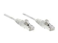 Intellinet - Koblingskabel - RJ-45 (hann) til RJ-45 (hann) - UTP - CAT 6 - formstøpt, uten hindringer - hvit