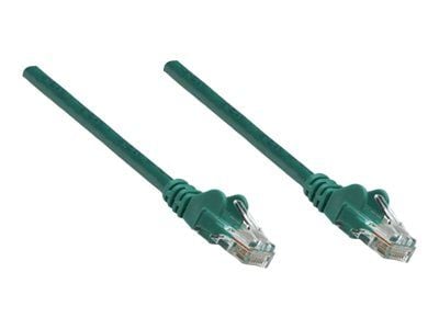 Intellinet Network Patch Cable, Cat5e, 10m, vihreä, CCA, U/UTP, PVC, RJ45, kullatut koskettimet, Snagless, Booted, Lifetime Warranty, Polybag - Pat...