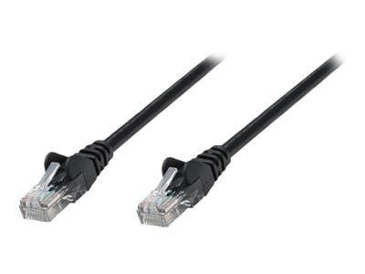 Intellinet Network Patch Cable, Cat5e, 15m, musta, CCA, U/UTP, PVC, RJ45, kullatut koskettimet, Snagless, Booted, elinikäinen takuu, Polybag - Patc...