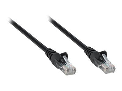Intellinet Network Patch Cable, Cat5e, 15m, musta, CCA, U/UTP, PVC, RJ45, kullatut koskettimet, Snagless, Booted, elinikäinen takuu, Polybag - Patc...