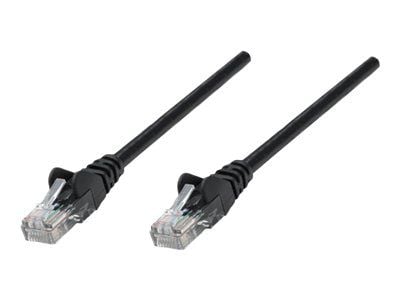 Intellinet Network Patch Cable, Cat5e, 2m, Black, CCA, U/UTP, PVC, RJ45, Gold Plated Contacts, Snagless, Booted, Lifetime Warranty, Polybag - Kobli...