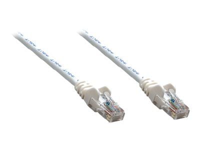 Intellinet - Koblingskabel - RJ-45 (hann) til RJ-45 (hann) - UTP - CAT 5e - formstøpt, uten hindringer - hvit