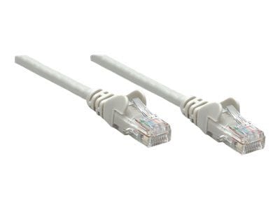 Intellinet - Koblingskabel - RJ-45 (hann) til RJ-45 (hann) - UTP - CAT 5e - formstøpt, uten hindringer - grå