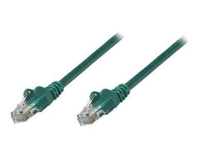 Intellinet Network Patch Cable, Cat5e, 1m, Green, CCA, U/UTP, PVC, RJ45, Gold Plated Contacts, Snagless, Booted, Lifetime Warranty, Polybag - Kobli...