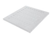 Intellinet 19" Fixed Shelf, 1U, 345mm Depth, Max 100kg, Grey - Rack-hylle - grå, RAL 7035 - 1U - 19"