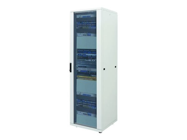 Intellinet Network Cabinet, Free Standing (Standard), 26U, Usable Depth 123 to 373mm/Width 503mm, Grey, Flatpack, Max 1500kg, Server Rack, IP20 rat...