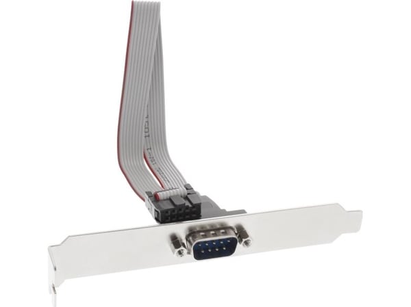 InLine® Serial bracket 9-nastainen uros 10-nastaiseen naarasliittimeen, 1:1, 0.25m