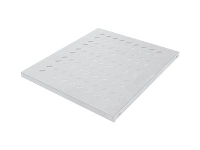 Intellinet 19" Cantilever Shelf, 2U, 2-Point Front Mount, 400mm Depth, Vented, Max 25kg, Grey, Three Year Warranty - Rack-hylle - grå, RAL 7035 - 2...