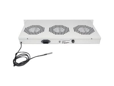 Intellinet 3-Fan Ventilation Unit for 19" Racks, 1U, Grey - Systemviftebrett - med 3 kjølevifter - AC 220/240 V - grå, RAL 7035 - 1U - 19"