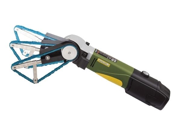 Proxxon RBS/A, Bandslipmaskin, Svart, Grön, Grå, Gul, 200 RPM, 700 RPM, Batteri, Litium-Ion (Li-Ion)