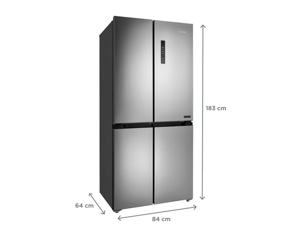 Concept LA8383SS, Frittstående, Grå, 436 l, SN-T, C, 38 dB