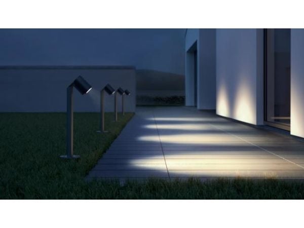 STEINEL Spot Way, Utendørs bakkebelysning, Sort, Aluminium, Plast, IP44, Hage, II