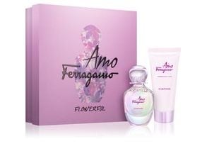 Salvatore Ferragamo Amo Ferragamo Flowerful-sett: Eau de Toilette 50 ml + Shimmer + Body Lotion 100 ml